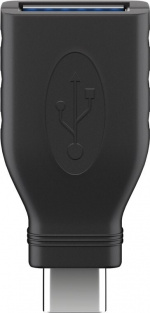 Goobay USB-A till USB-C 3.0 OTG-adapter, svart