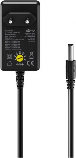 Goobay universell strömförsörjning, 3-12 V DC, 1000 mA Goobay universell strömförsörjning, 3-12 V DC, 1000 mA