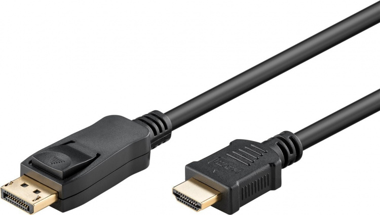 Goobay DisplayPort till HDMI-bildskärmskabel, 1 m