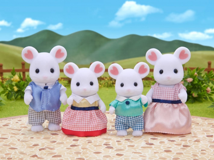 Sylvanian Families Familj Marshmallow Mouse