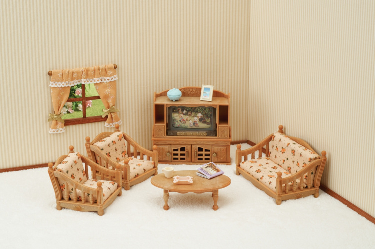 Sylvanian Families Vardagsrum i lantlig stil