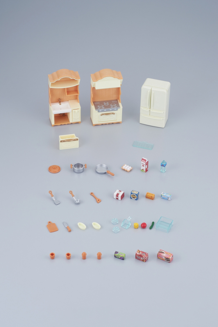 Sylvanian Families Bondgårdskök med kylskåp