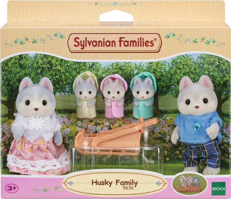 Sylvanian Families Husky-familj