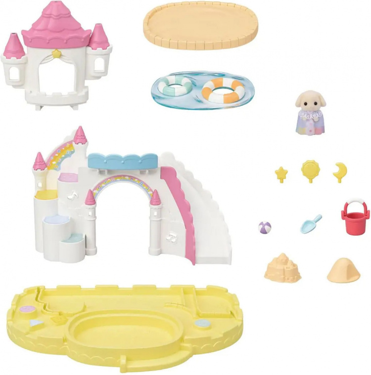Sylvanian Families Set med sandlåda och pool