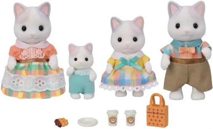 Sylvanian Families Familjen med lattekatten