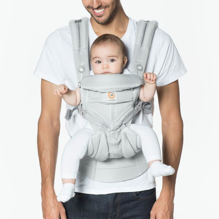 Ergobaby Omni 360: Cool Air Mesh Bärsele, Pearl Grey