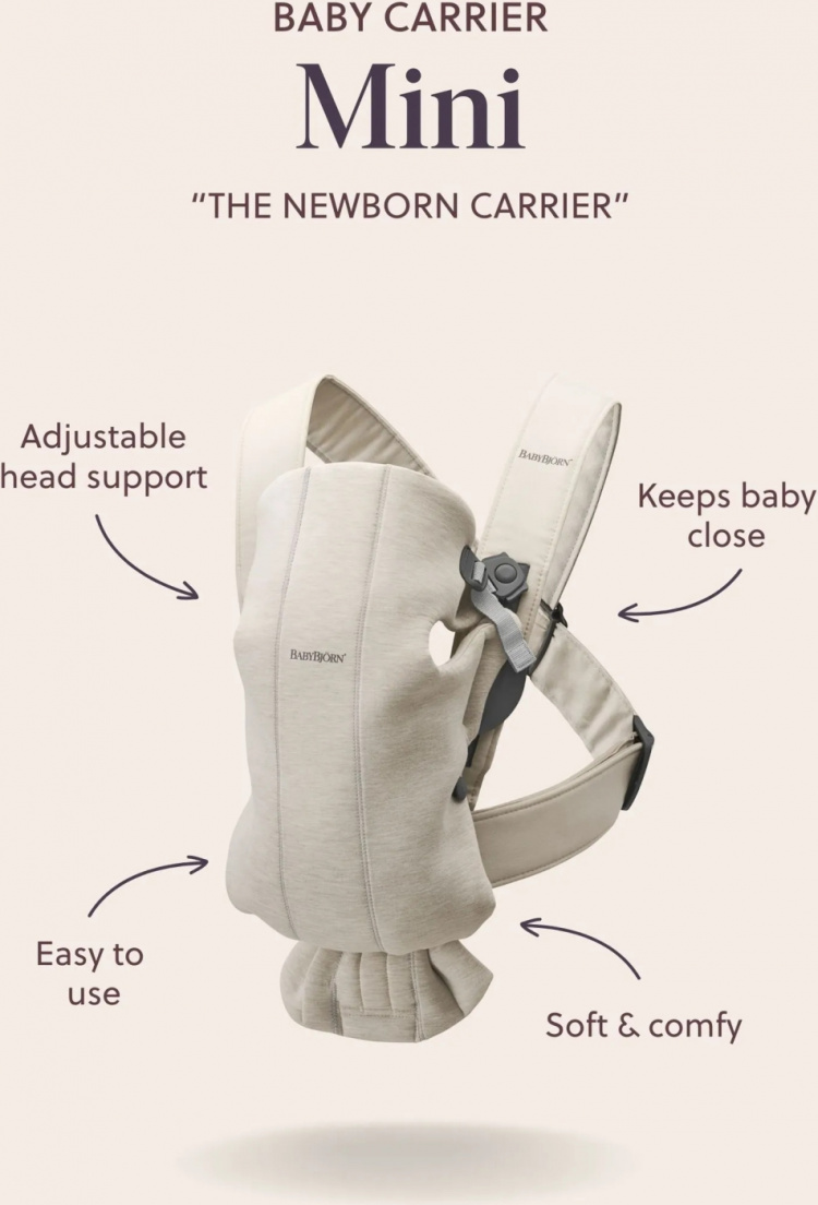 BabyBjörn Mini Vävd Bärsele, svart