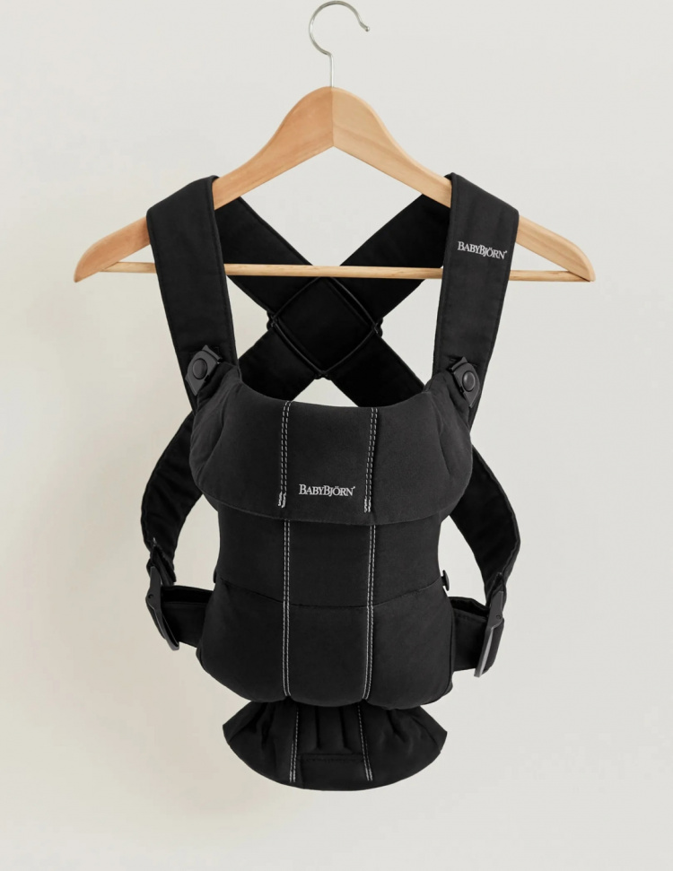 BabyBjörn Mini Vävd Bärsele, svart