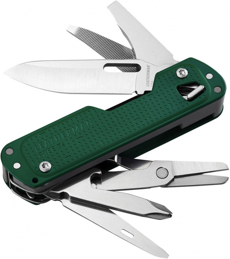 Leatherman Free T4 multiverktyg, Evergreen