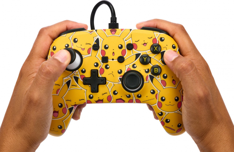 PowerA Förbättrad trådbunden handkontroll, Pikachu Moods, Switch