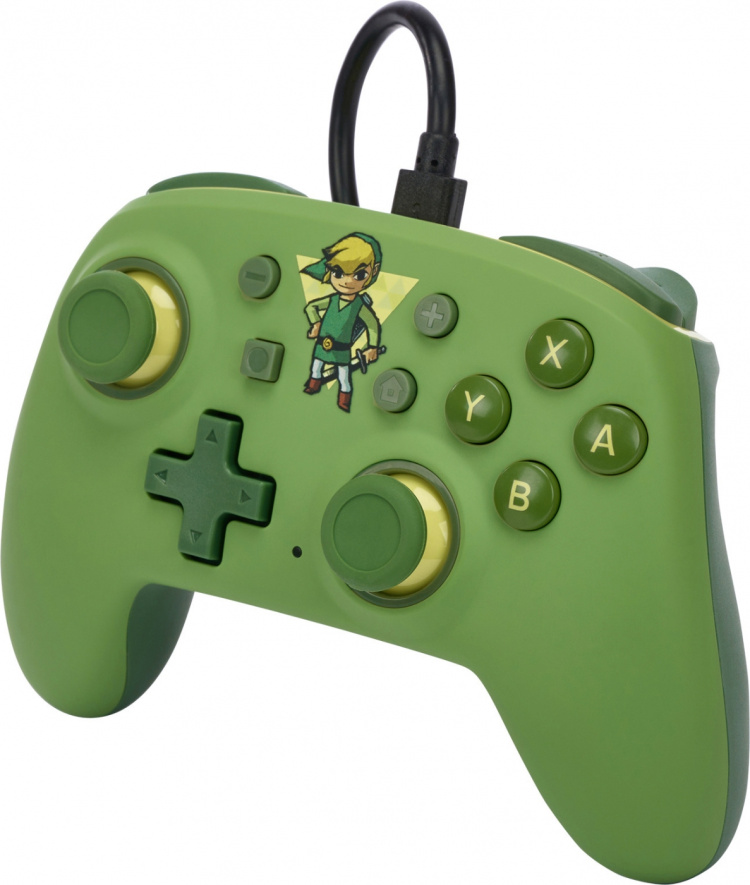 PowerA Nano trådbunden handkontroll, Toon Link, Switch