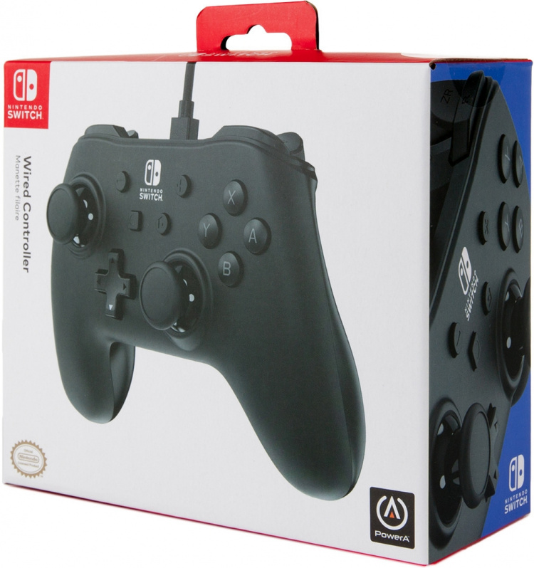PowerA Wired Controller spelkontroll, svart, Switch