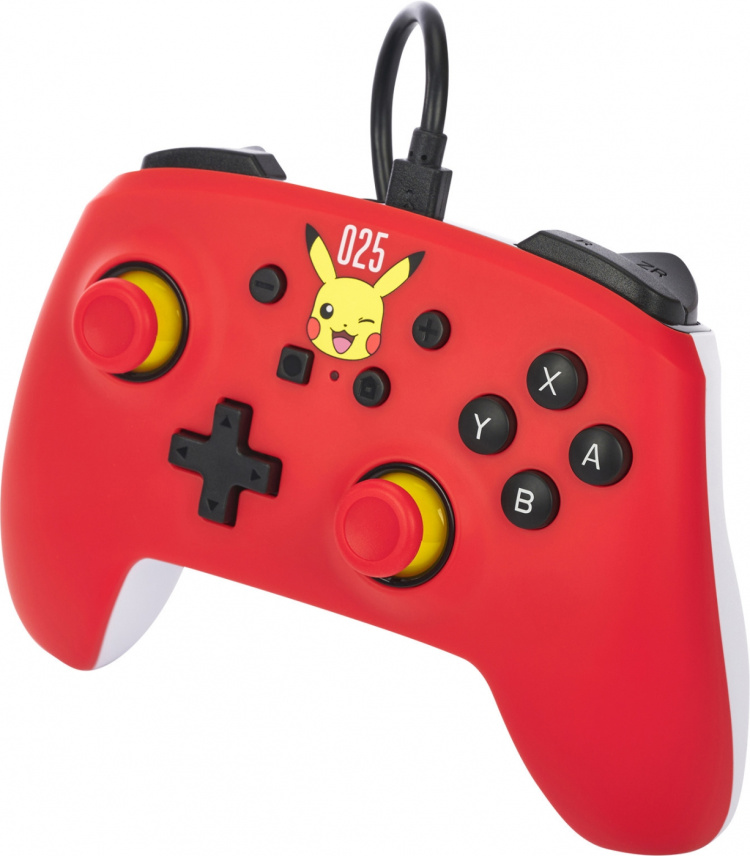 PowerA Trådbunden handkontroll, Pikachu som skrattar, Switch