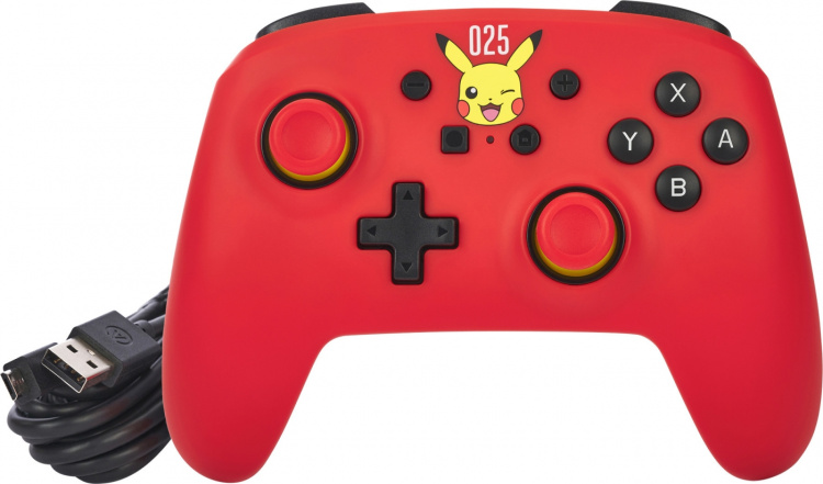 PowerA Trådbunden handkontroll, Pikachu som skrattar, Switch