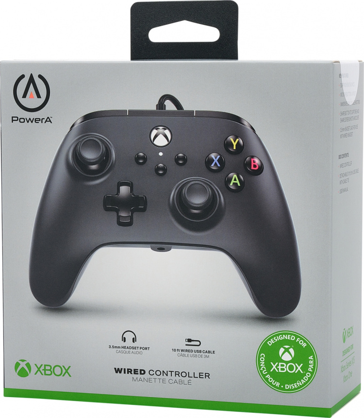 PowerA Wired Controller spelkontroll, svart, Xbox