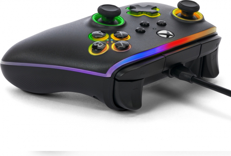 PowerA Lumectra Advantage trådbunden handkontroll, svart, Xbox / PC PowerA Lumectra Advantage trådbunden handkontroll, svart, Xbox / PC