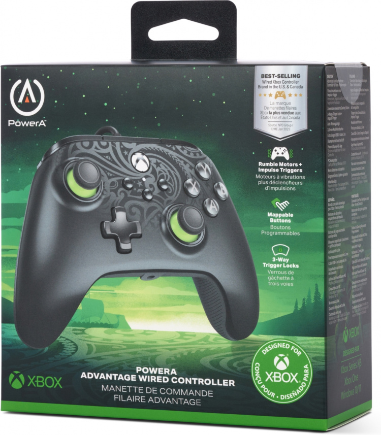 PowerA Advantage trådbunden handkontroll, Celestial Green, Xbox / PC PowerA Advantage trådbunden handkontroll, Celestial Green, Xbox / PC