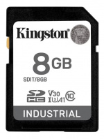 Kingston 8G SDHC Industrial pSLC Klass 10, UHS-I, U3, V30, A1 SD-kort