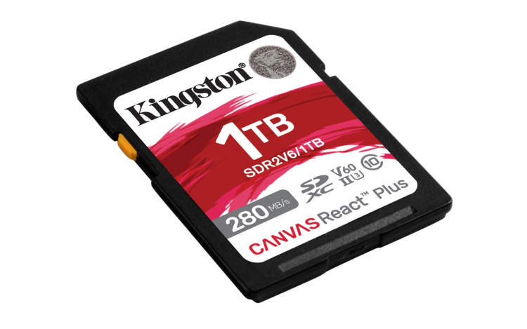 Kingston 1TB Canvas React Plus SDXC UHS-II 280R/150W U3 V60 4K