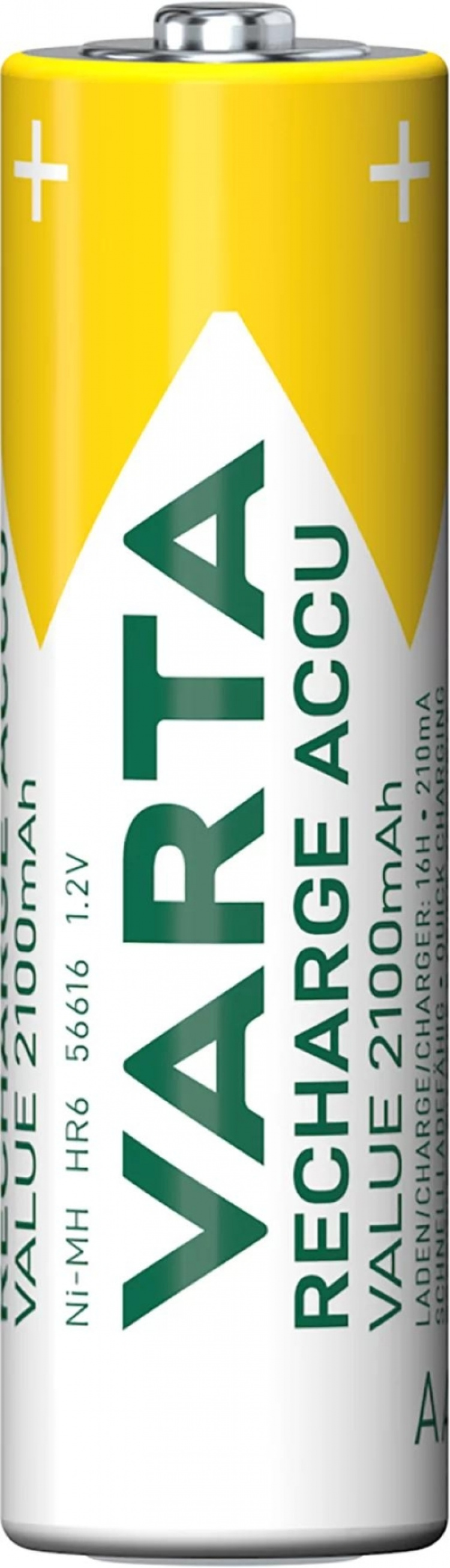 Varta Recharge Charge Accu Value AA 2100mAh 4 Pack