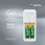 Varta Mini-laddare, innehåller 2x AA 2100 mAh