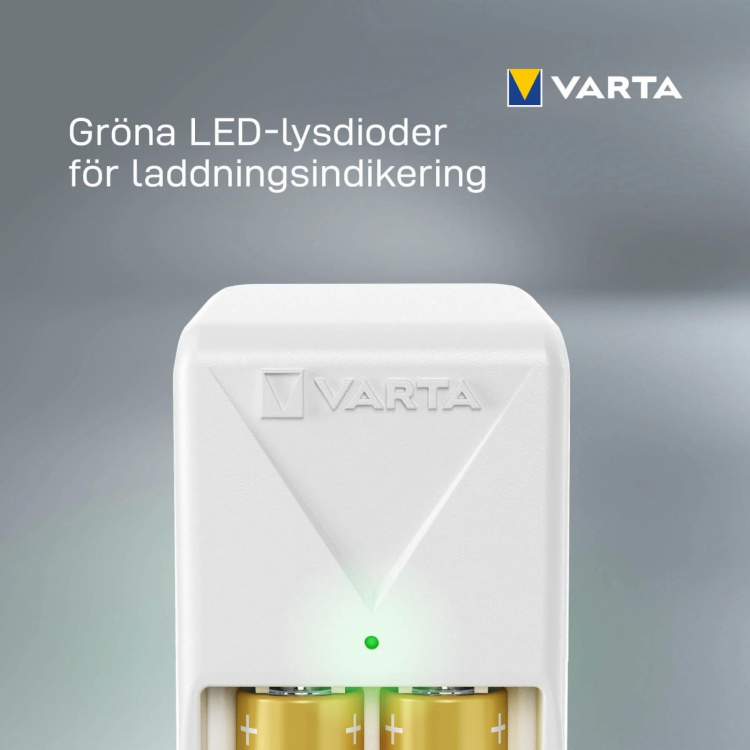 Varta Mini-laddare, innehåller 2x AA 2100 mAh