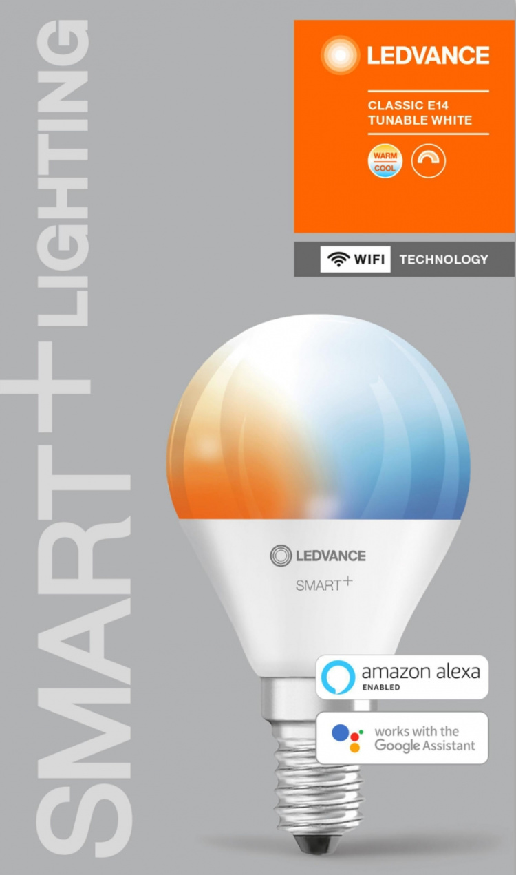 LEDVANCE SMART+ mi-ba 40W/2700-6500 frostad E14 WiFi - C