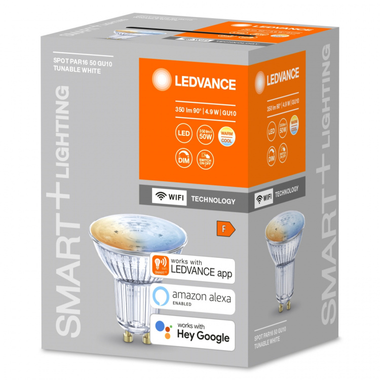 LEDVANCE SMART+ PAR16 50W/2700-6500 frostad GU10 WiFi - C