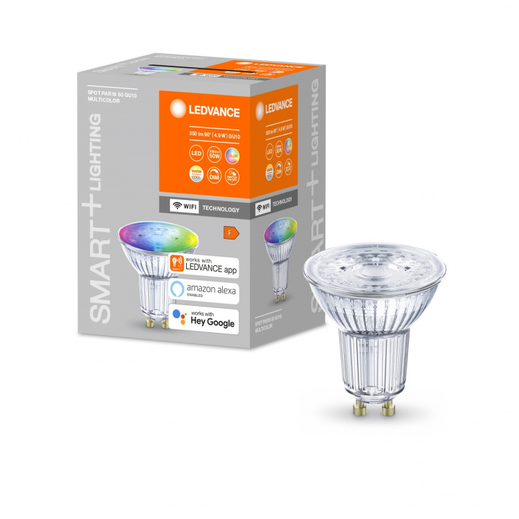LEDVANCE SMART+ PAR16 50W/RGBW frostad GU10 WiFi - C