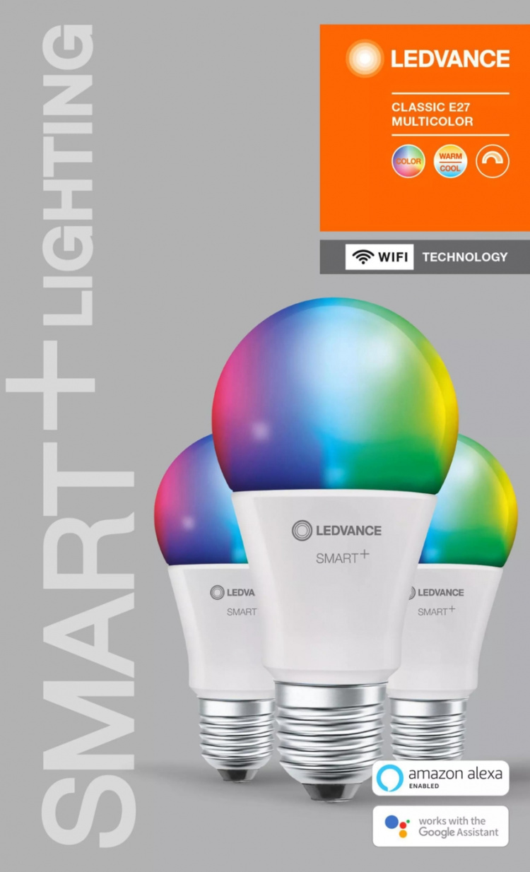 LEDVANCE SMART+ standard 75W/RGBW fr E27 WiFi 3-pack - C
