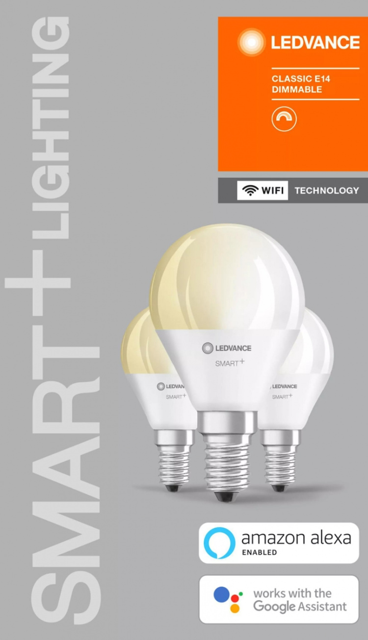 LEDVANCE SMART+ mi-ba 40W/827 fr E14 WiFi 3-pack - C