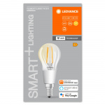 LEDVANCE SMART+ minikula 40W/827 klar fil E14 WiFi - C