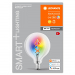 LEDVANCE SMART+ globe 125 RGBW klar fil E27 WiFi - C
