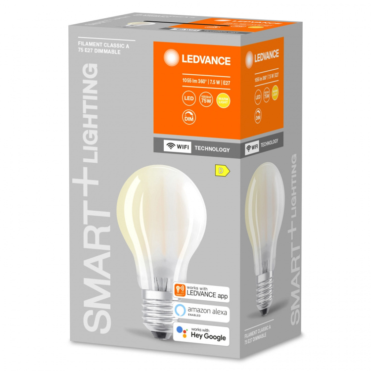 LEDVANCE SMART+ globe 55W/824 clear fil Gold E27 WiFi - C