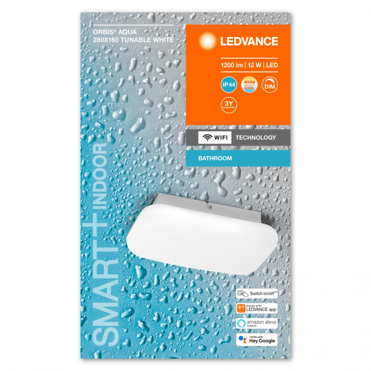 LEDVANCE SMART+ Vägg Orbis Aqua 12W TW Vit P44 WiFi - C