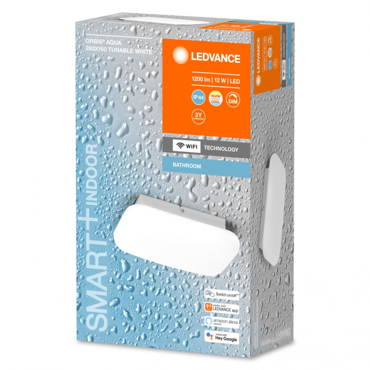 LEDVANCE SMART+ Vägg Orbis Aqua 12W TW Vit P44 WiFi - C