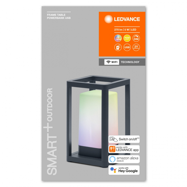 LEDVANCE SMART+ Bordsstativ USB 5W RGBW powbank IP44WiFi - C