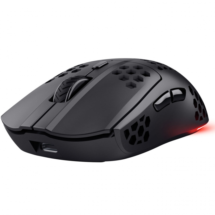 Trust GXT 929 Helox Trådlös lättvikts-gamingmus Svart