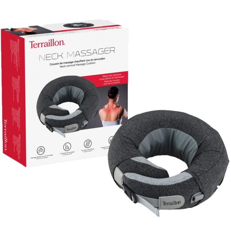 Terraillon Nackmassage Shiatsu 3 hastigheter, 2 rotation, uppvärmning & USB-C Terraillon Nackmassage Shiatsu 3 hastigheter, 2 rotation, uppvärmning & USB-C
