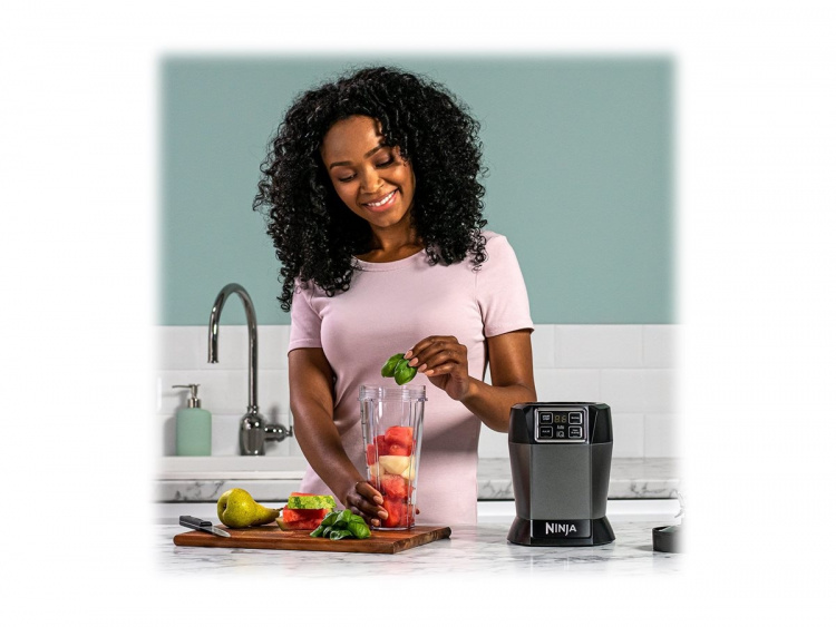 Ninja BN495EU Blender 2 Auto-iQ har svart/silver