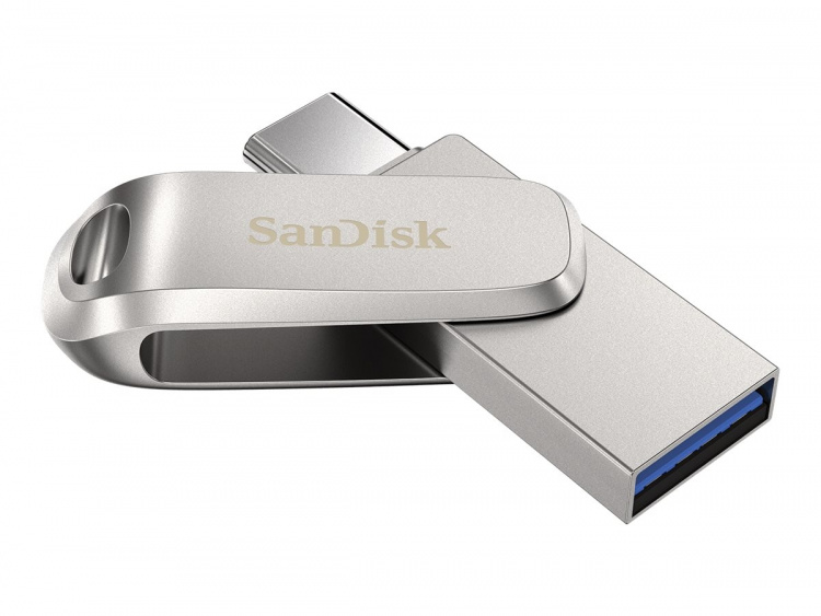 SanDisk Ultra Dual Drive Luxe 1TB USB 3.1 Gen 1 / USB-C Silver