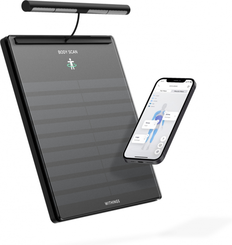 Withings Body Scan smarta vågar, svart