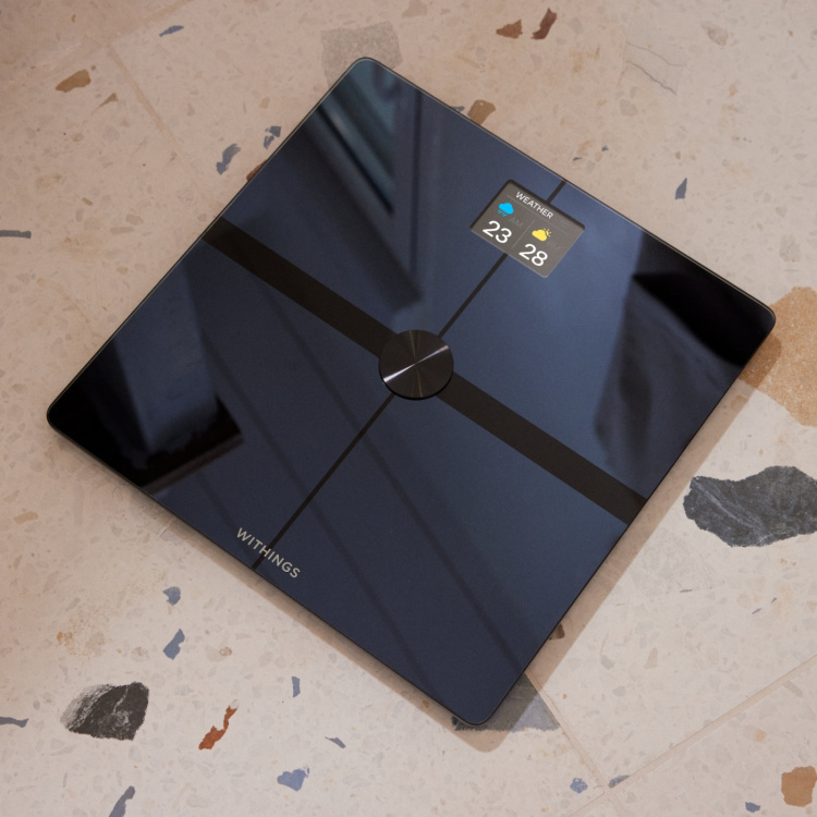 Withings Body Smart Svart kroppssammansättningsvåg med wifi-anslutning