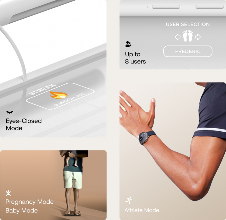 Withings Body Scan smarta vågar, vit