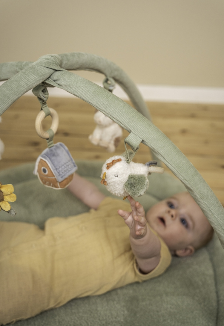 Little Dutch Little Farm lekmatta med bågar, grön