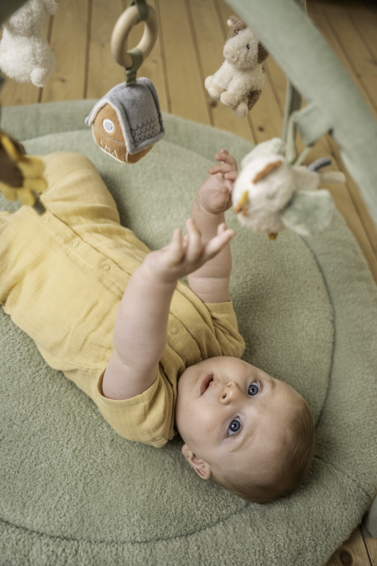 Little Dutch Little Farm lekmatta med bågar, grön