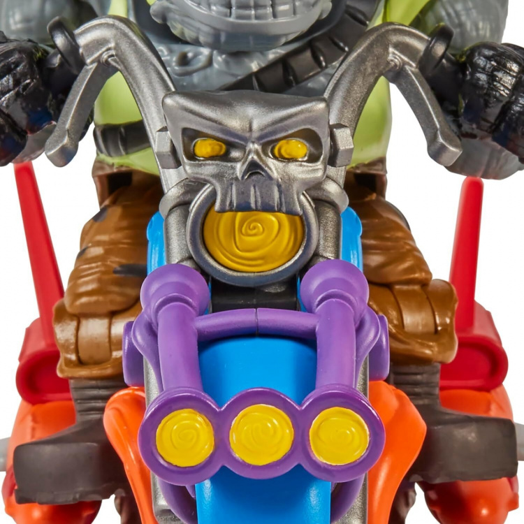 Teenage Mutant Ninja Turtles: Rocksteady Chopper Cycle figur + motorcykel