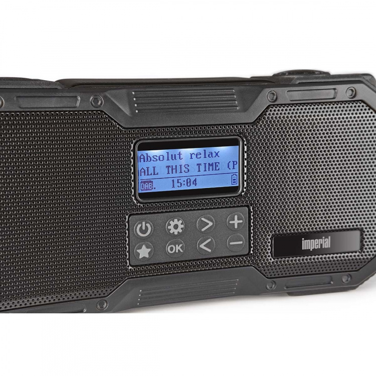 imperial DABMAN OR 1 Robust DAB+ / FM / Bluetooth utomhusradio / vevradio Svart