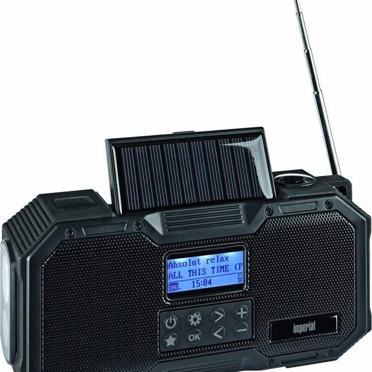 imperial DABMAN OR 1 Robust DAB+ / FM / Bluetooth utomhusradio / vevradio Svart