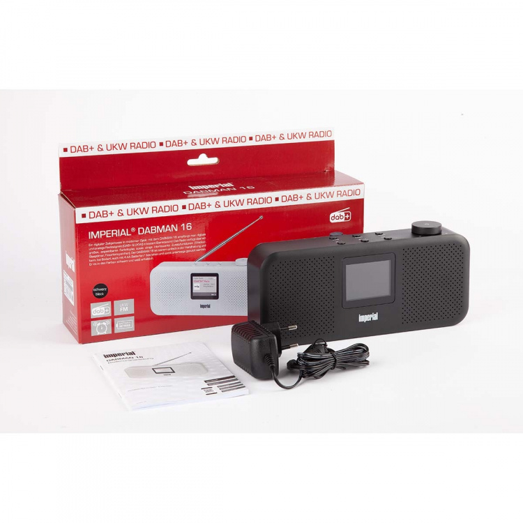imperial DABMAN 16 DAB+ / FM Stereo Radio Svart